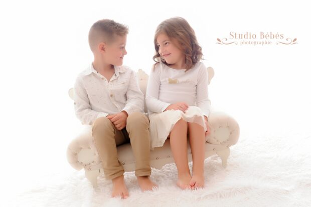 Deux enfants Portrait Photo